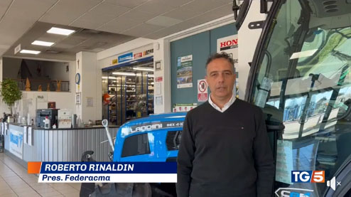 Il Presidente Roberto Rinaldin al Tg5