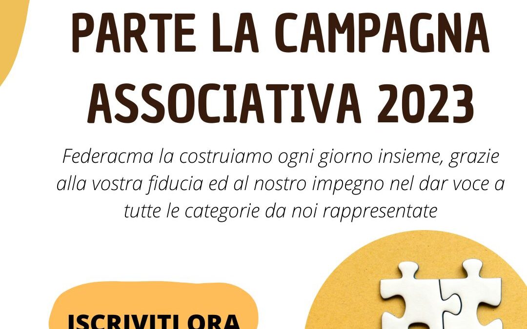 Campagna associativa Federacma 2023! Sali a bordo?