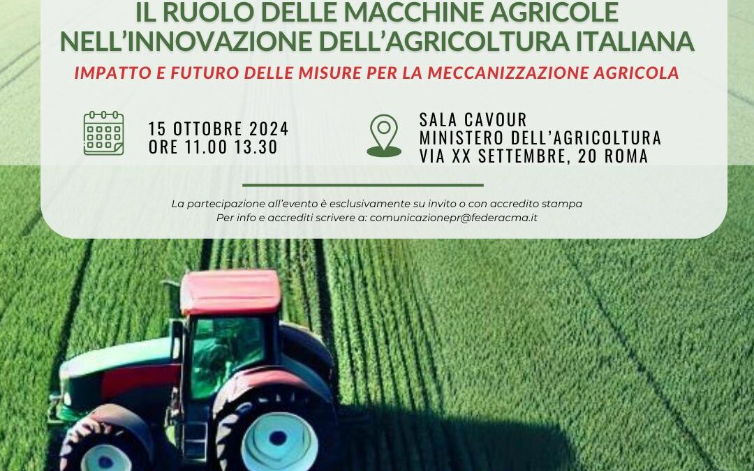 Convegno Federacma sulle misure per la meccanizzazione agricola